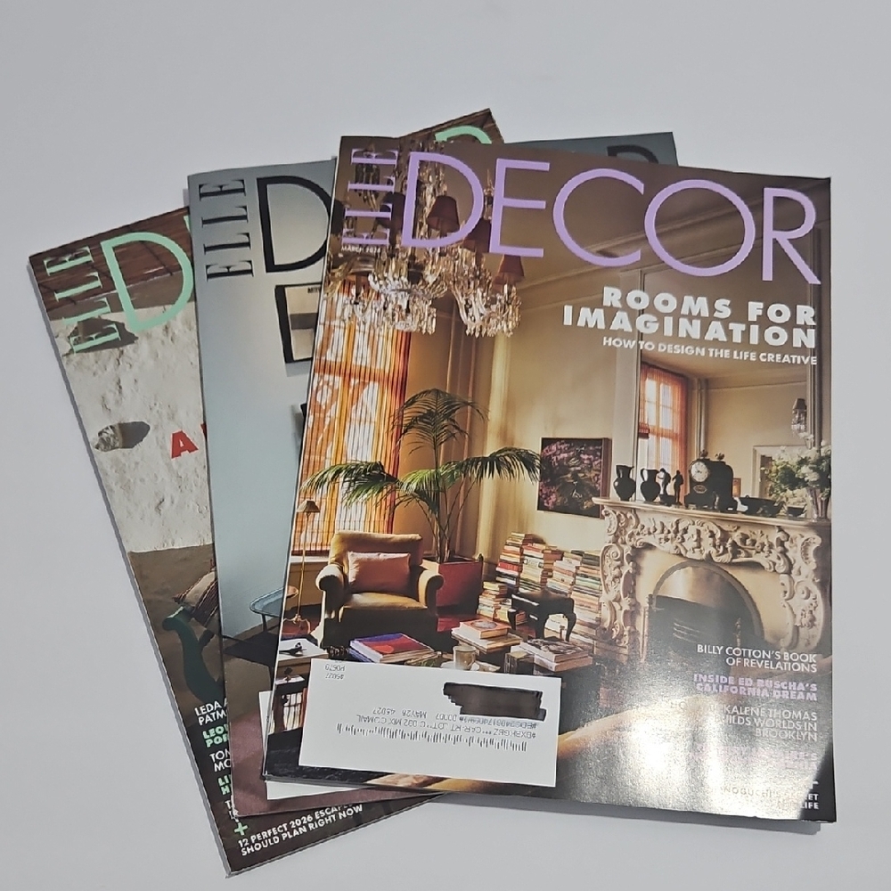 Elle Decor Luxury Interior Design Home Improvement Lifestyle Magazine 3 Issues